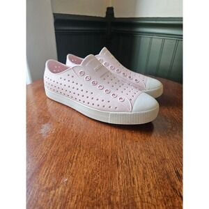 Native Shoes Jefferson Pink Slip On Perforated Sneakers Womens 8 Mens 6